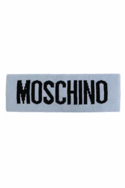 Moschino NIEBIESKI Opaska na głowę z logo