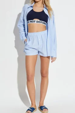 Moschino NIEBIESKI Szorty w stylu bieliźnianym