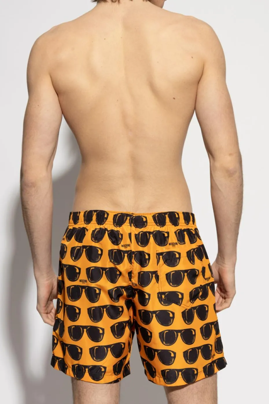 Moschino POMARAŃCZOWY Szorty kąpielowe