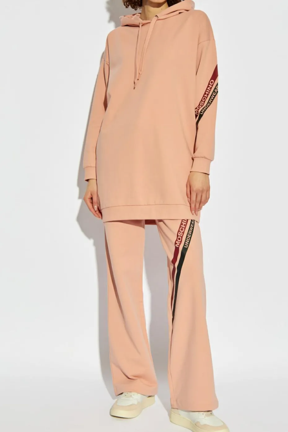 Moschino RÓŻOWY Bluza z linii `Underwear`
