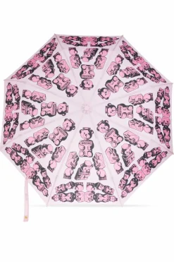 Moschino RÓŻOWY Składany parasol z logo