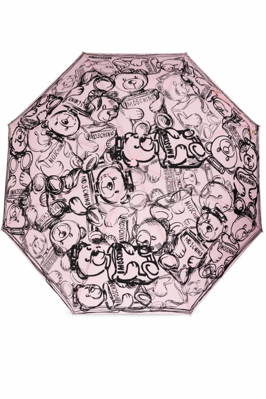Moschino RÓŻOWY Składany parasol z logo
