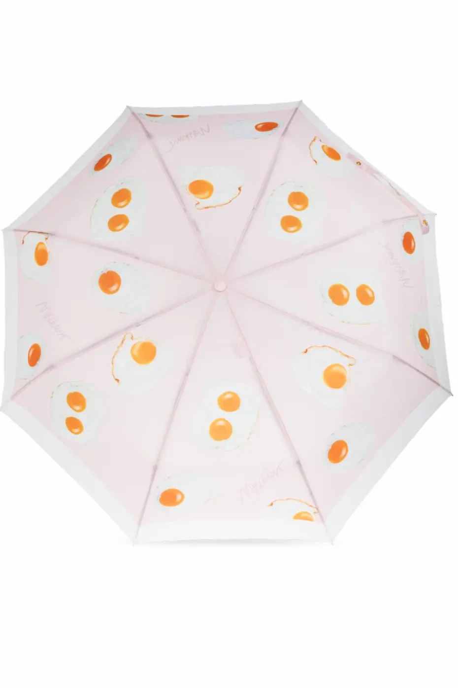 Moschino RÓŻOWY Składany parasol z logo