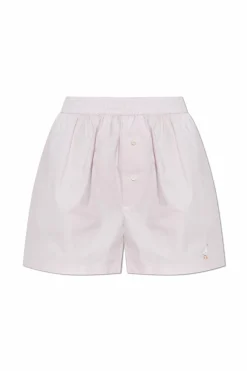 Moschino RÓŻOWY Szorty z haftem