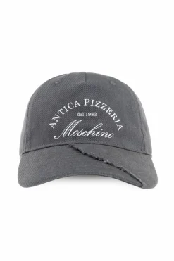 Moschino SZARY Czapka z daszkiem