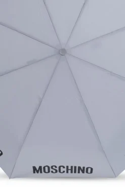 Moschino SZARY Parasol z logo
