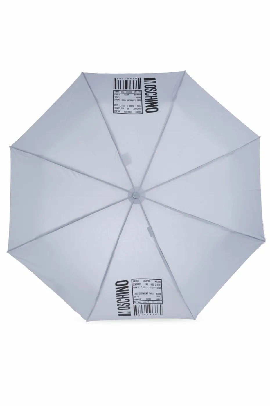 Moschino SZARY Parasol z logo