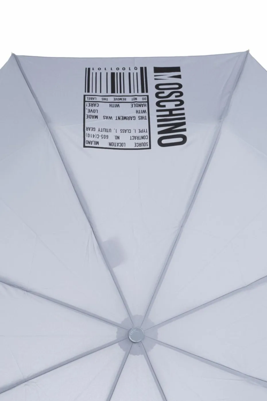Moschino SZARY Parasol z logo