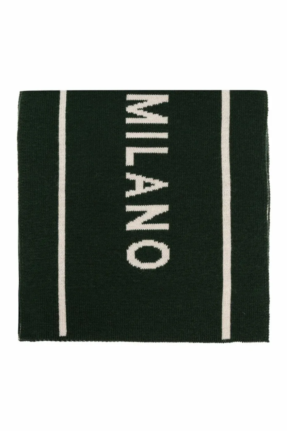 Moschino ZIELONY Szal z logo