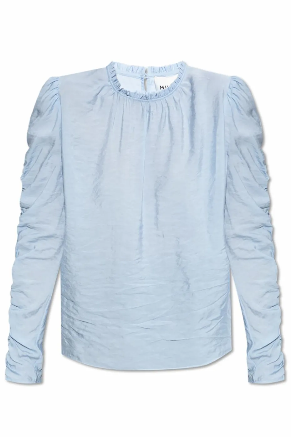 Munthe jasnoniebieski Top z drapowaniem