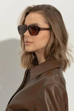 Mykita BRĄZOWY Okulary przeciwsłoneczne `Nima’