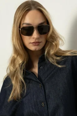 Mykita SREBRNY Okulary przeciwsłoneczne `Santeri`
