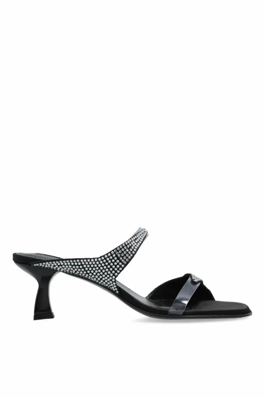 Nodaleto CZARNY Klapki na obcasie