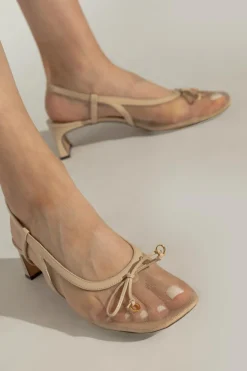 Odissi beżowy Buty na obcasie