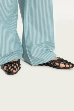 Odissi CZARNY Plecione buty