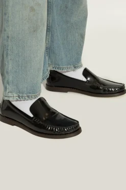 Odissi CZARNY Skórzane buty typu `loafers`