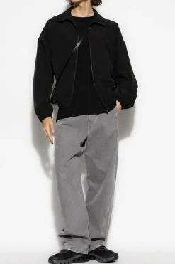 Officine Generale CZARNY Kaszmirowy sweter ’Nate’