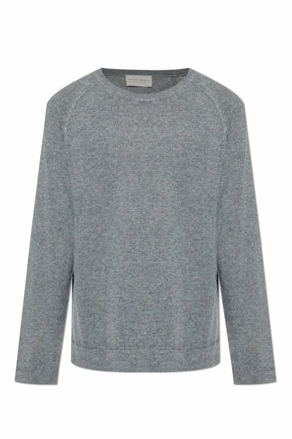 Officine Generale SZARY Kaszmirowy sweter ’Nate’