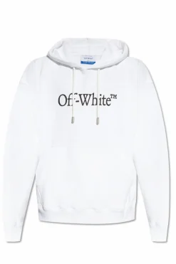 Off-White BIAŁY Bluza z kapturem