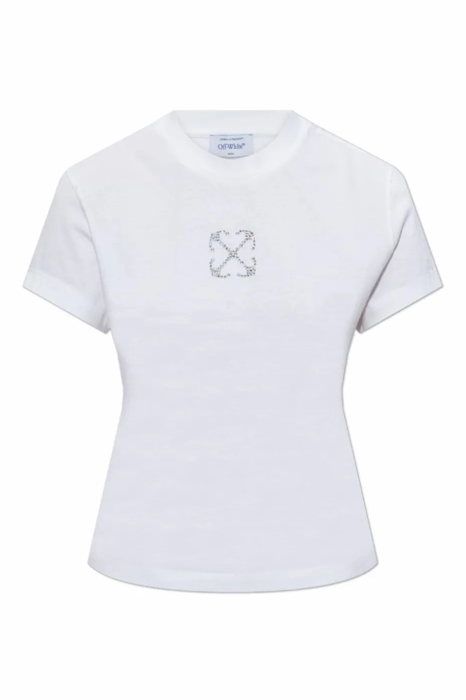 Off-White BIAŁY Top z logo