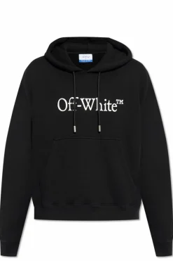 Off-White CZARNY Bluza z kapturem