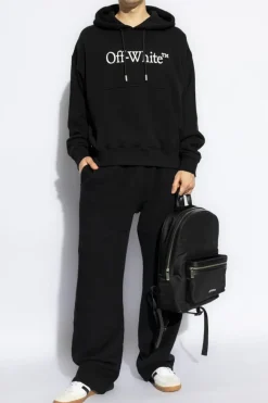 Off-White CZARNY Bluza z kapturem