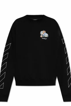 Off-White CZARNY Bluza z logo