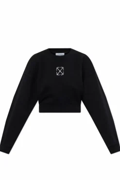 Off-White CZARNY Bluza z logo