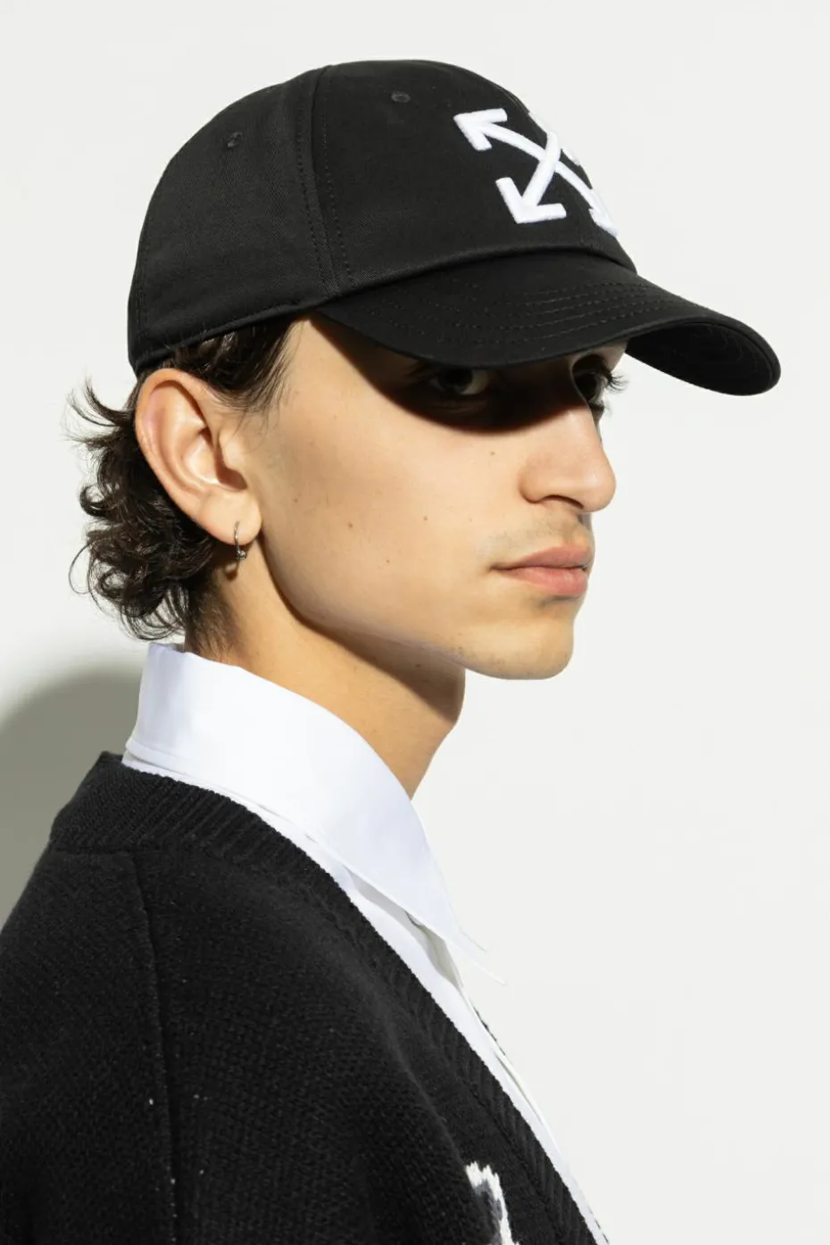 Off-White CZARNY Czapka z daszkiem