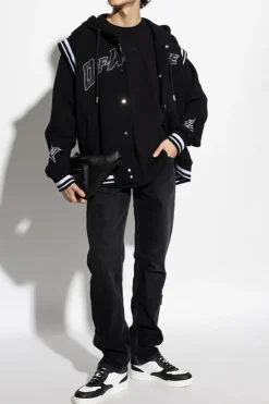 Off-White CZARNY Jeansy z kieszeniami