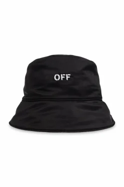 Off-White CZARNY Kapelusz z logo
