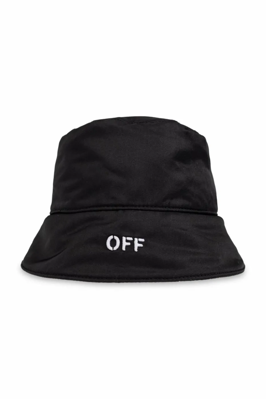 Off-White CZARNY Kapelusz z logo