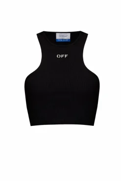 Off-White CZARNY Krótki top