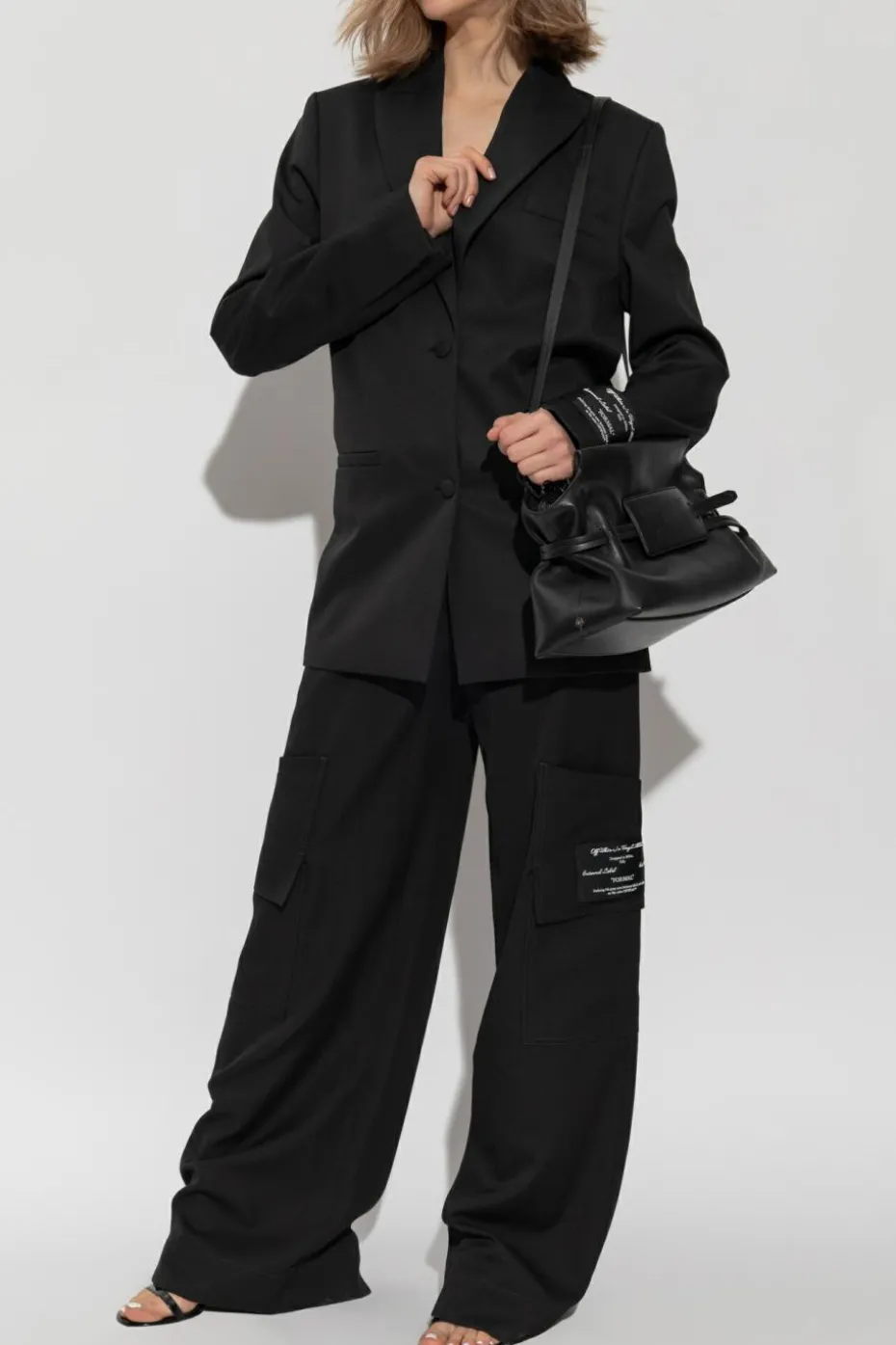 Off-White CZARNY Spodnie typu `cargo`