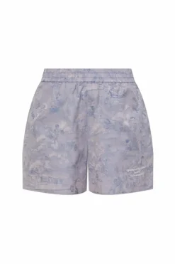 Off-White FIOLETOWY Szorty ze wzorem