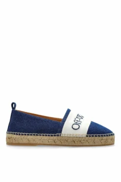 Off-White GRANATOWY Espadryle `Bookish`