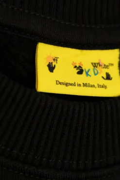 Off-White Kids CZARNY Bluza z nadrukowanym logo