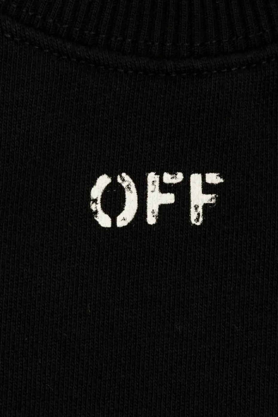 Off-White Kids CZARNY Bluza z nadrukowanym logo
