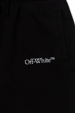 Off-White Kids CZARNY Spodnie dresowe z logo