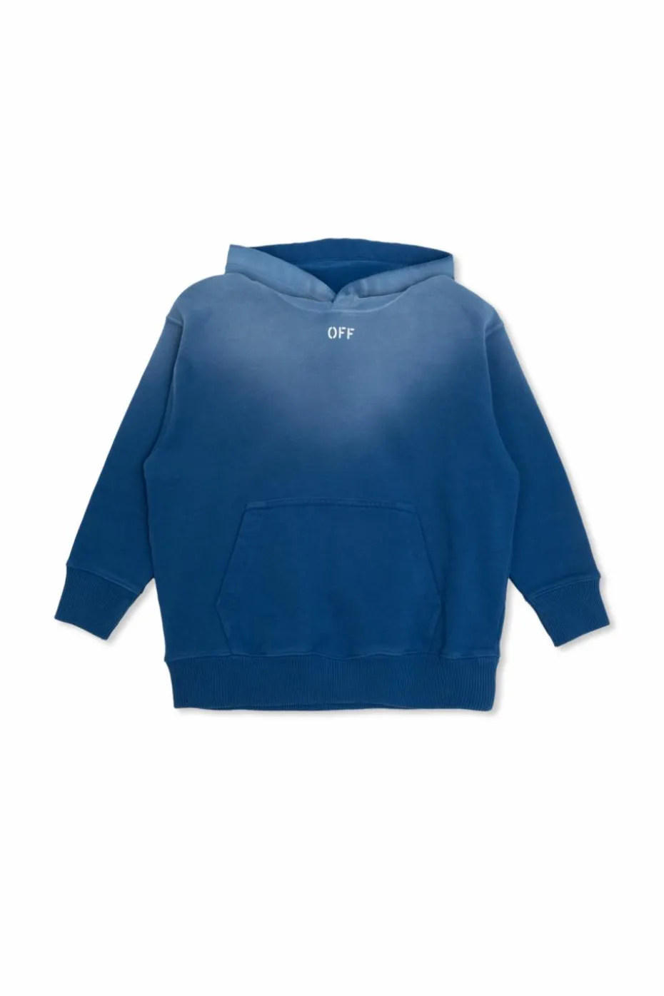 Off-White Kids NIEBIESKI Bluza z kapturem