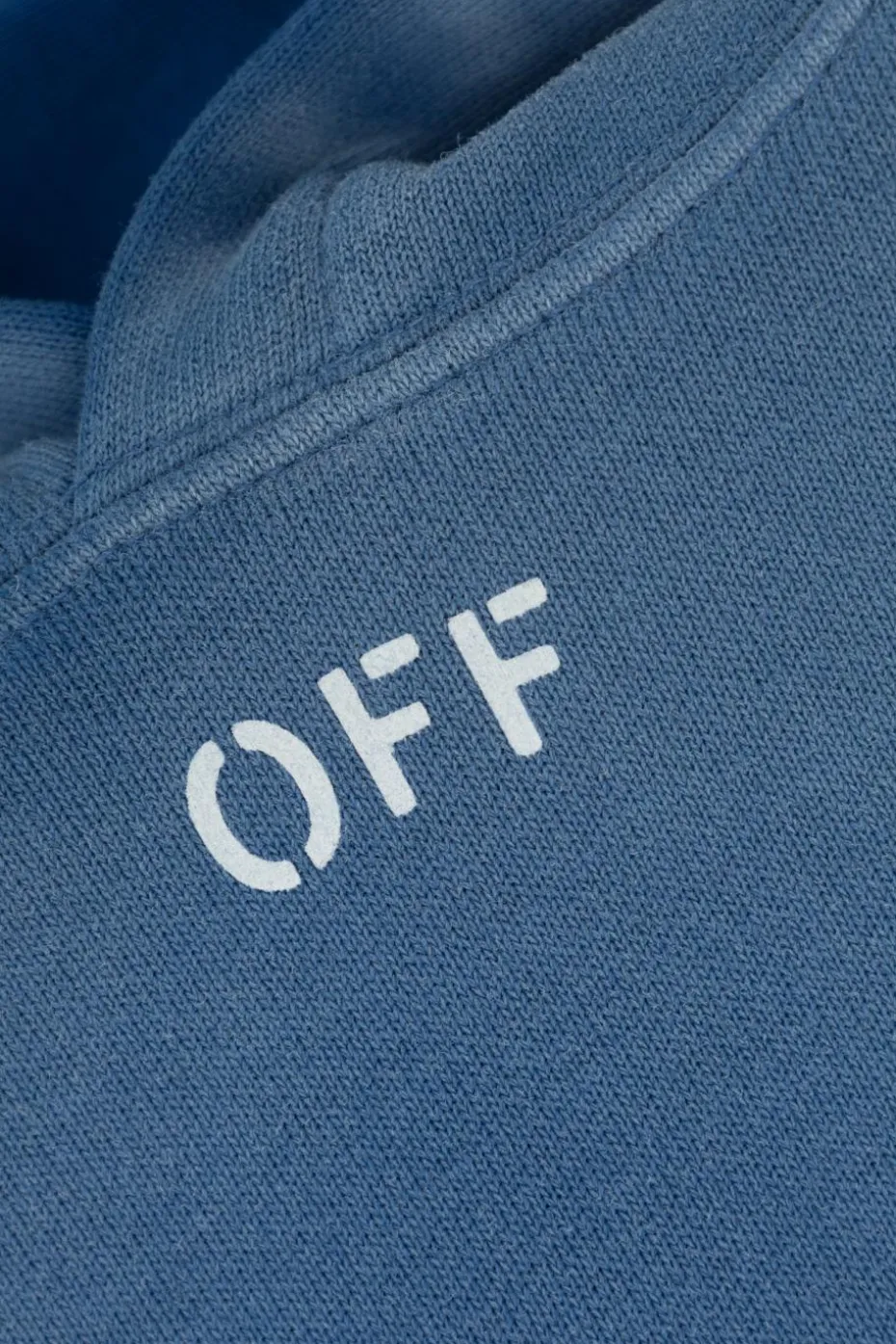 Off-White Kids NIEBIESKI Bluza z kapturem