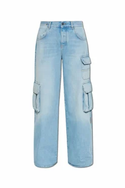 Off-White NIEBIESKI Jeansy z kieszeniami