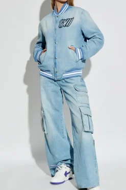 Off-White NIEBIESKI Jeansy z kieszeniami