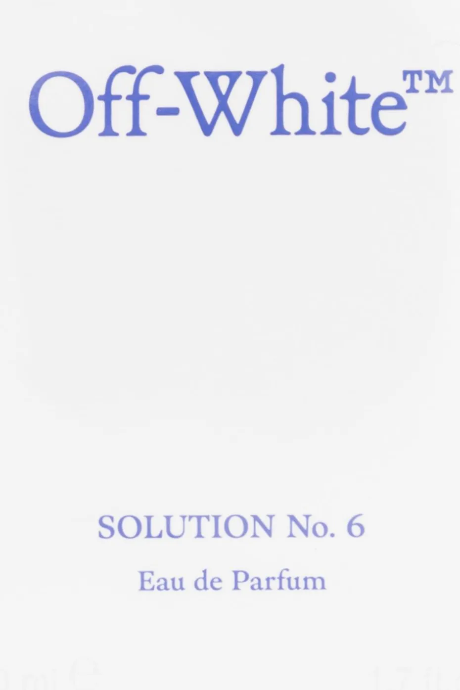 Off-White SREBRNY Woda perfumowana ‘Solution No.6’