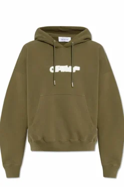 Off-White ZIELONY Bluza z kapturem