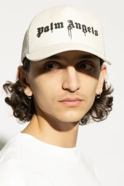 Palm Angels BIAŁY Czapka z daszkiem