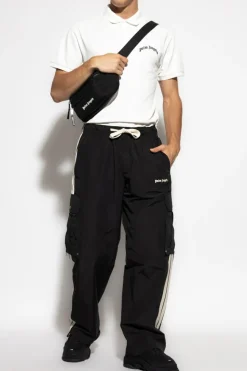 Palm Angels BIAŁY Polo z logo