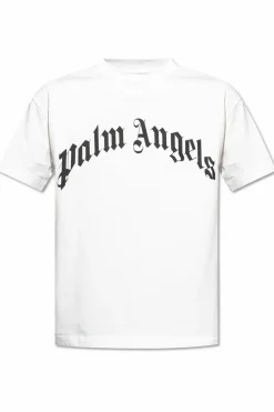 Palm Angels BIAŁY T-shirt z logo