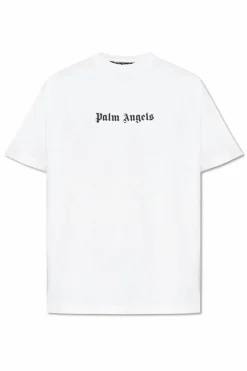 Palm Angels BIAŁY T-shirt z logo