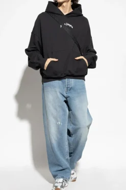 Palm Angels CZARNY Bluza z logo
